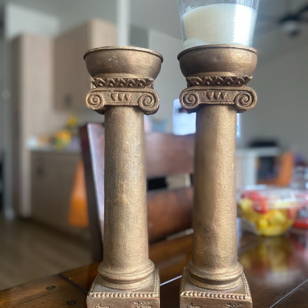Austin prod.inc Greek column candleholder .